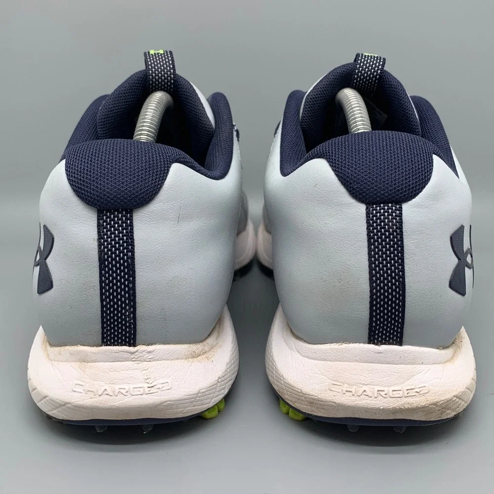 Under Armour Charged Draw 2‎ Gray Golf Cleats 3026398-101 Men's Sz 11